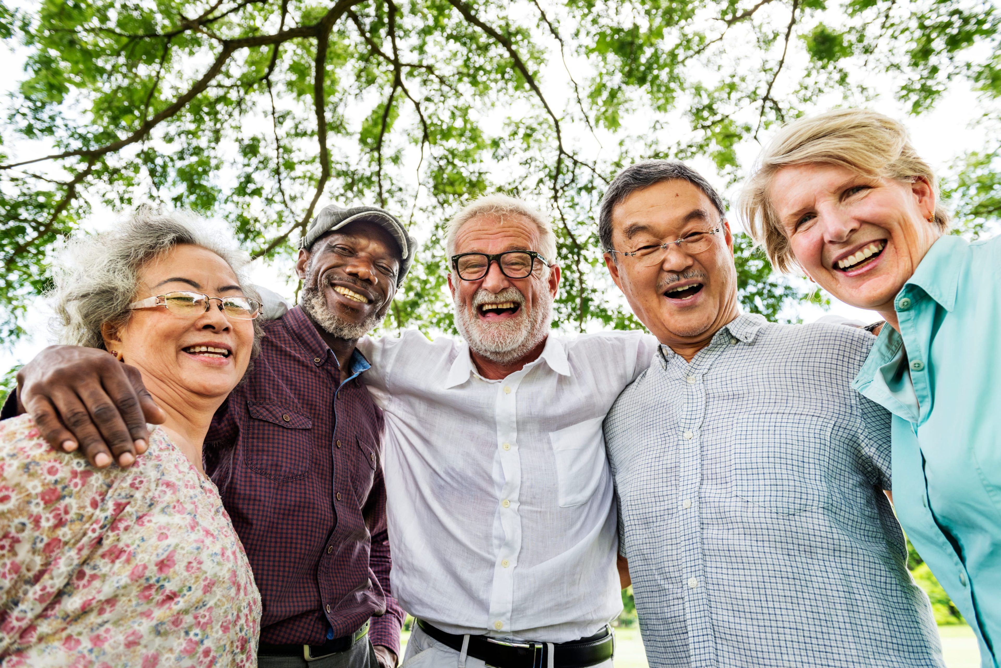 Group of people smiling